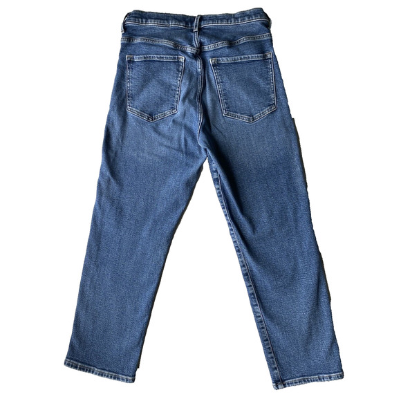 Banana Republic Pants Womens Size 29 Premium Denim Mid Rise Straight Distressed - Picture 2 of 12